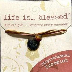 Life is Blessed Inspirational Bracelet